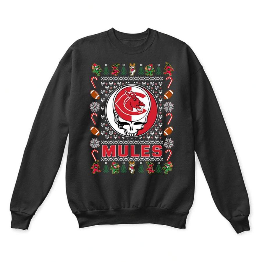 Central Missouri Mules x Grateful Dead Christmas Ugly Sweater