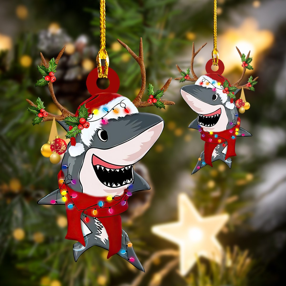 Custom Shaped Ornament – Shark 040 – Nsd99