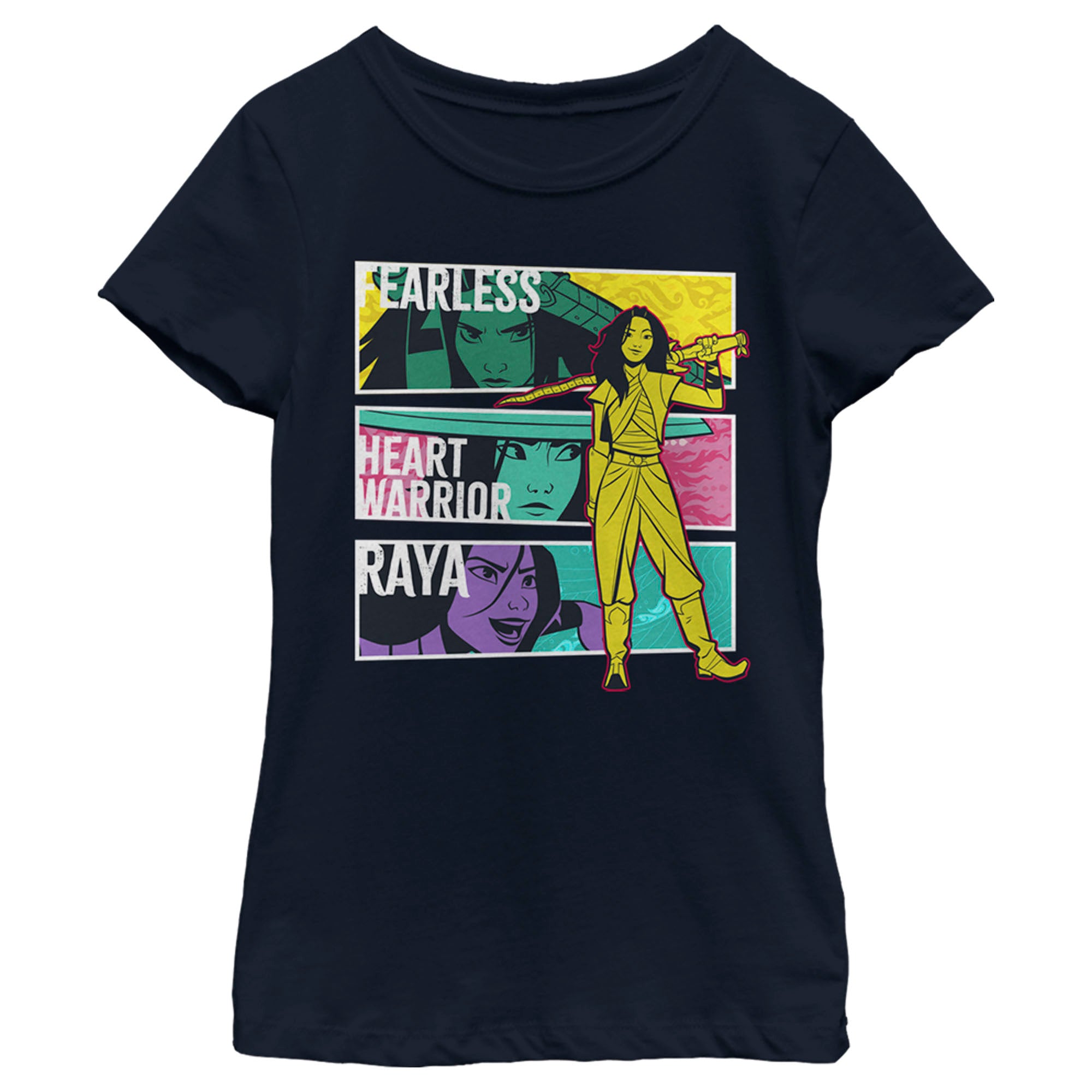 Raya And The Last Dragon Girl’S Fearless Heart Warrior Raya  T-Shirt