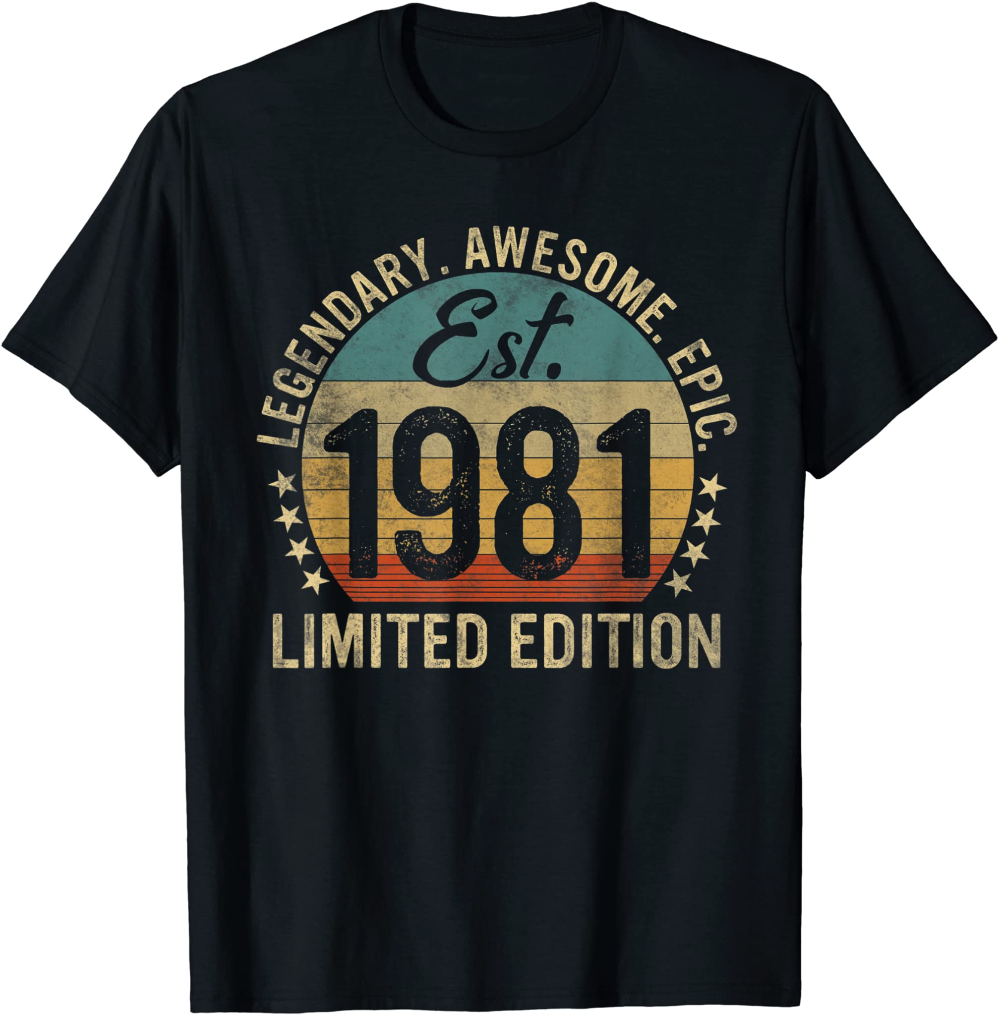 Est. 1981 Vintage 1981 Limited Edition 40Th Birthday T-Shirt