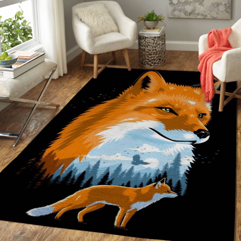 Wild Fox – Animals Area Rug Carpet