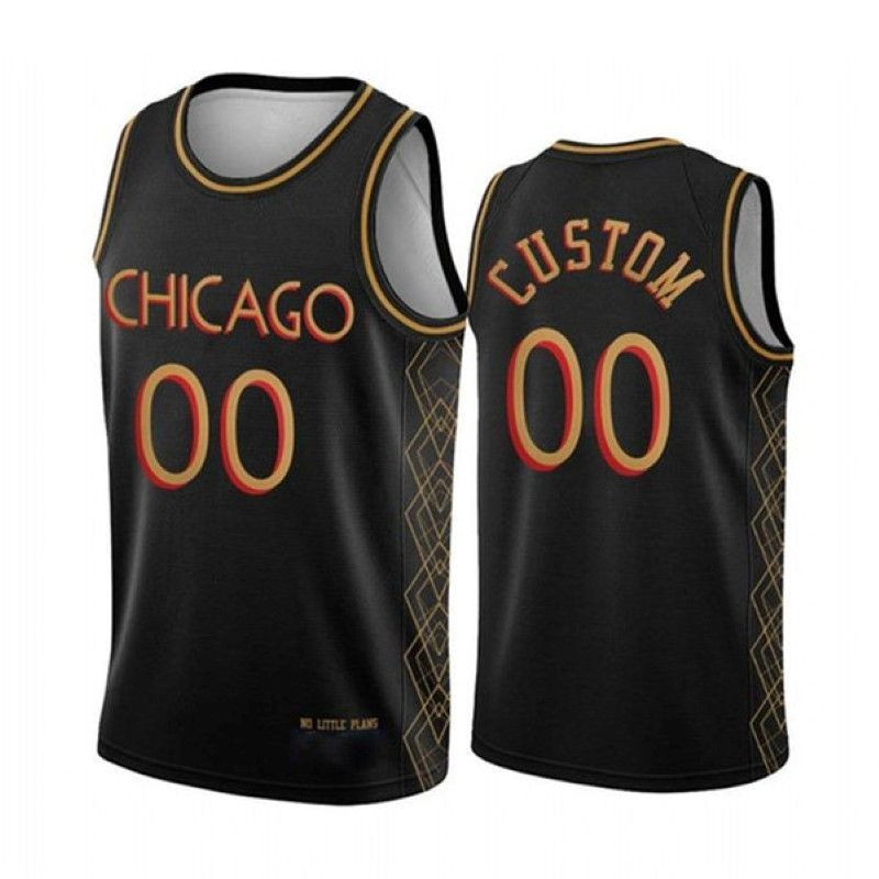 Chicago Bulls 2020 NBA New Arrival Personalized Custom Black Jersey