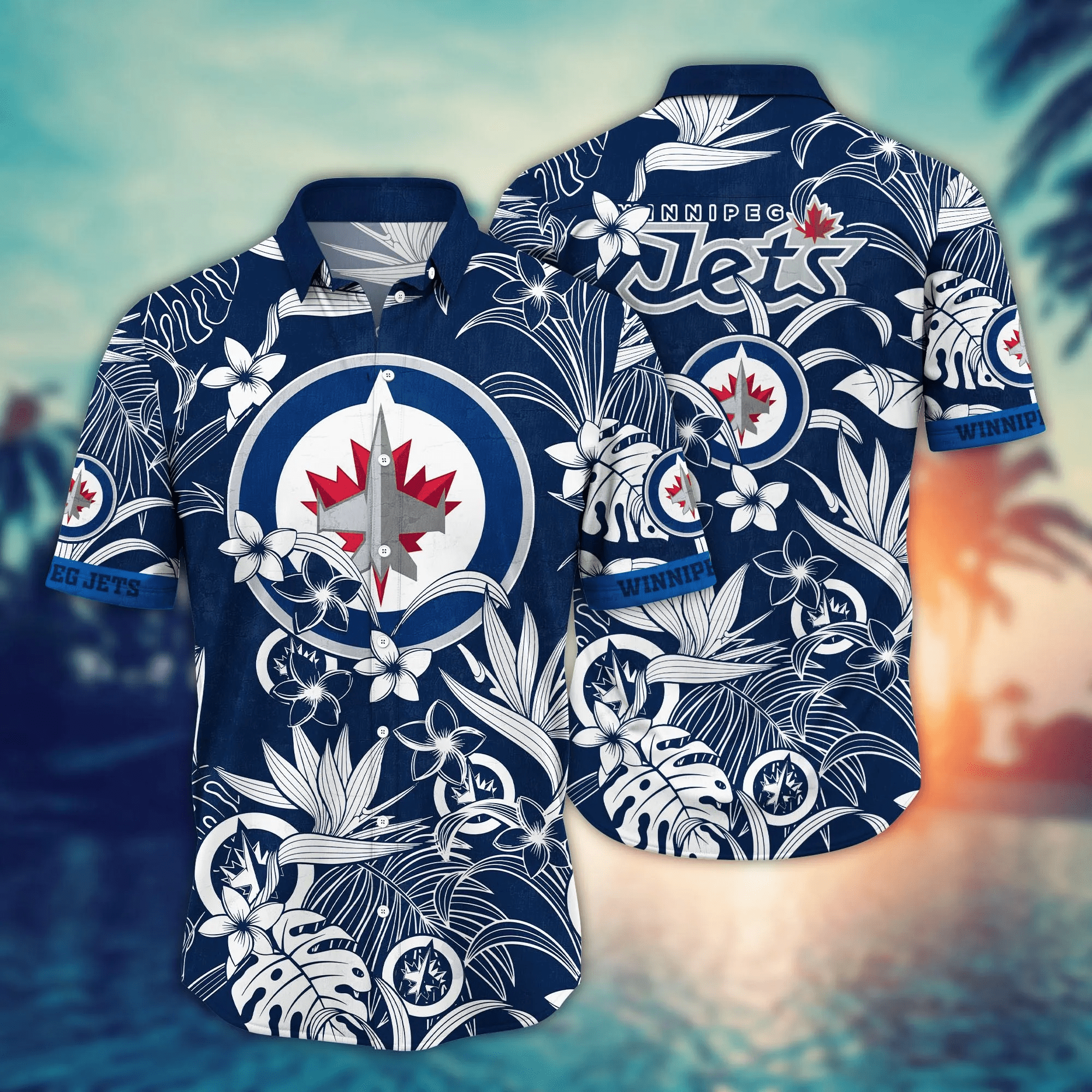 Winnipeg Jets Nhl Hawaiian Shirt Getaways Aloha Shirt