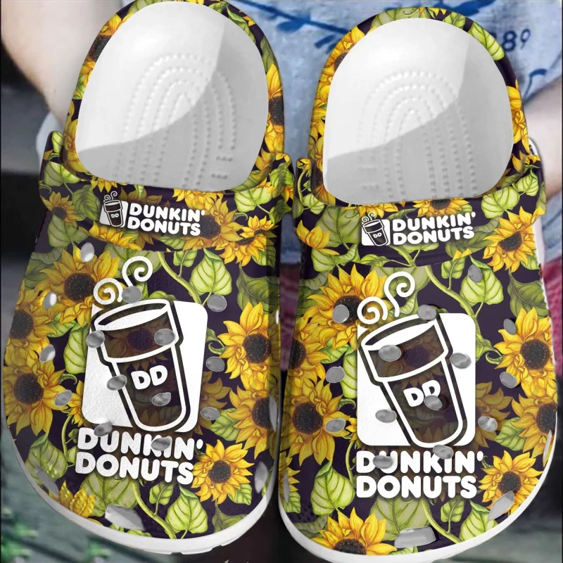 Dunkin Donuts Crocs Comfortable Shoes Crocband Clogs For Men Women