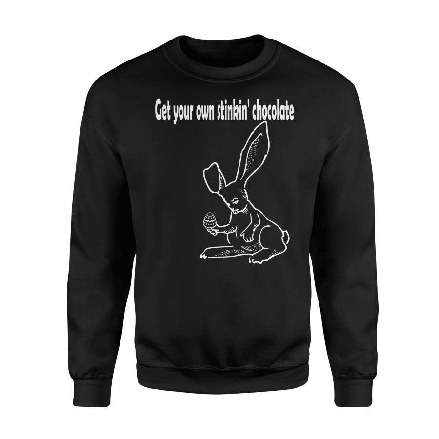 Angry Easter Bunny Doesn’t Share Chocolate Sweatshirt