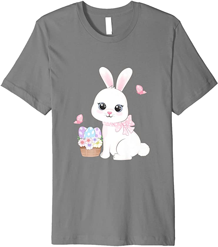 Cute Bunny Easter Day Bunny Eggs Easter Costume Womens Premium T-Shirt