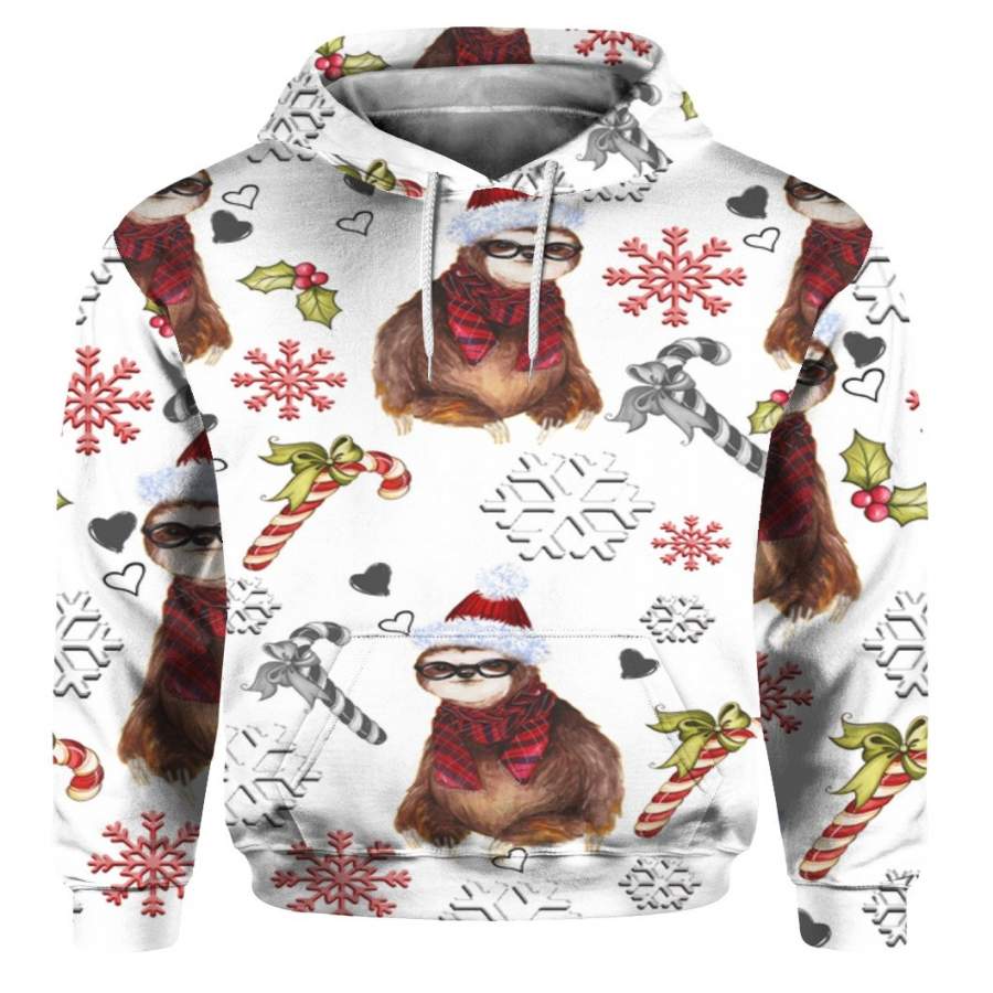 LUCY’S STYLE – Christmas’s gift Sloth Hoodie 3D