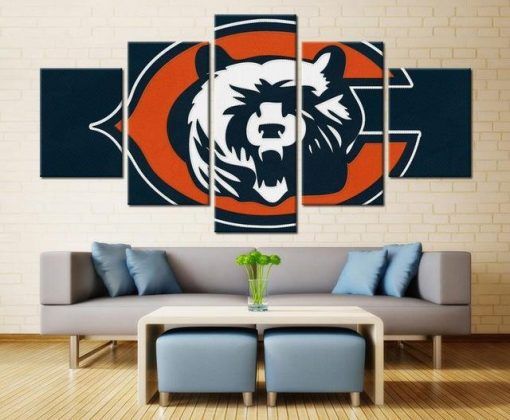 Chicago Bears 4 Sport 5 Panel Canvas Art Wall Decor