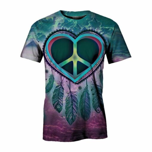 Hippie Indian Peace Man 3D All Over Printed Shirts For Men And Women, Gift For Hippie Lover, Hippie Soul