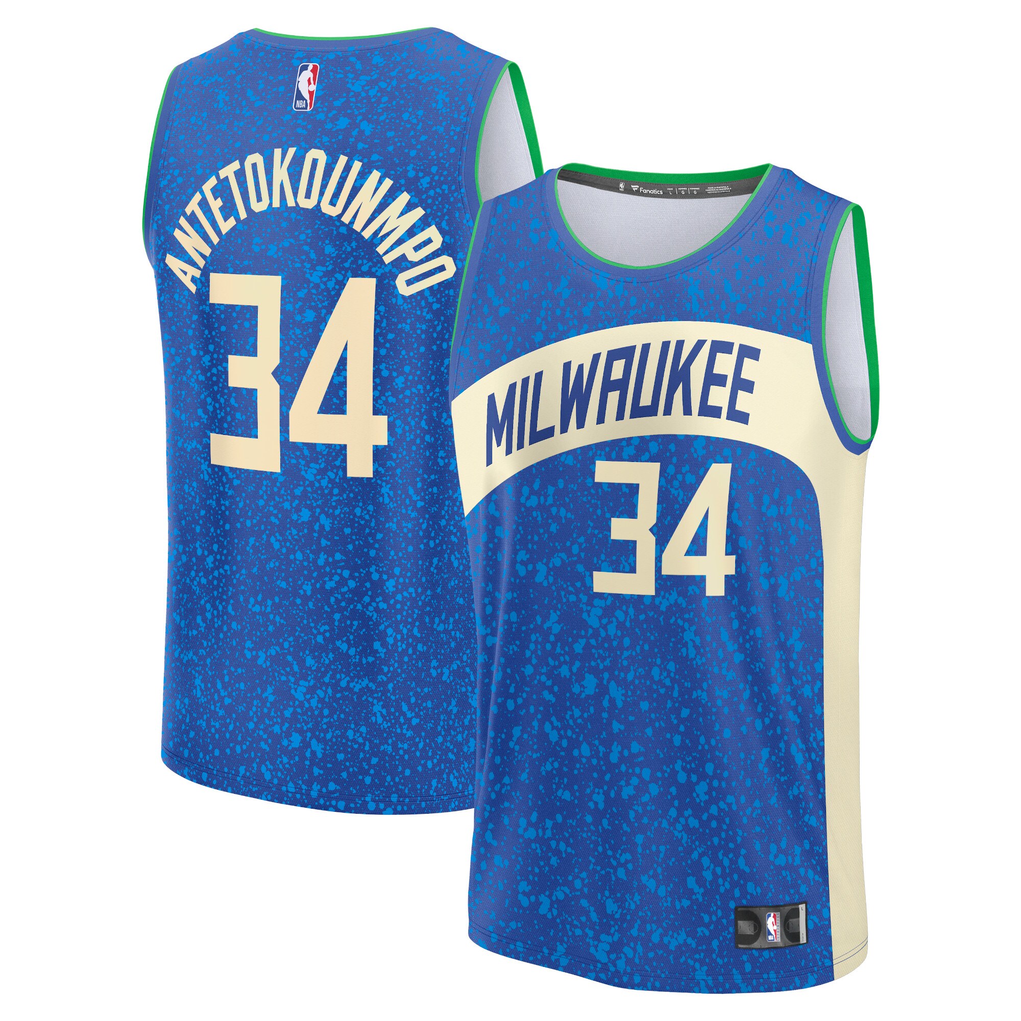 Giannis Antetokounmpo Milwaukee Bucks Unisex 2023/24 Fast Break Jersey – Royal – City Edition