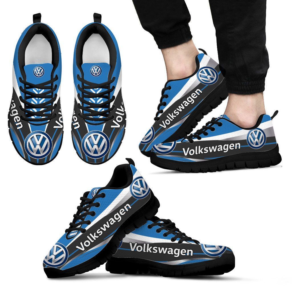 3D Printed Volkswagen  Sneakers Ver1 For Men & Women (Blue)