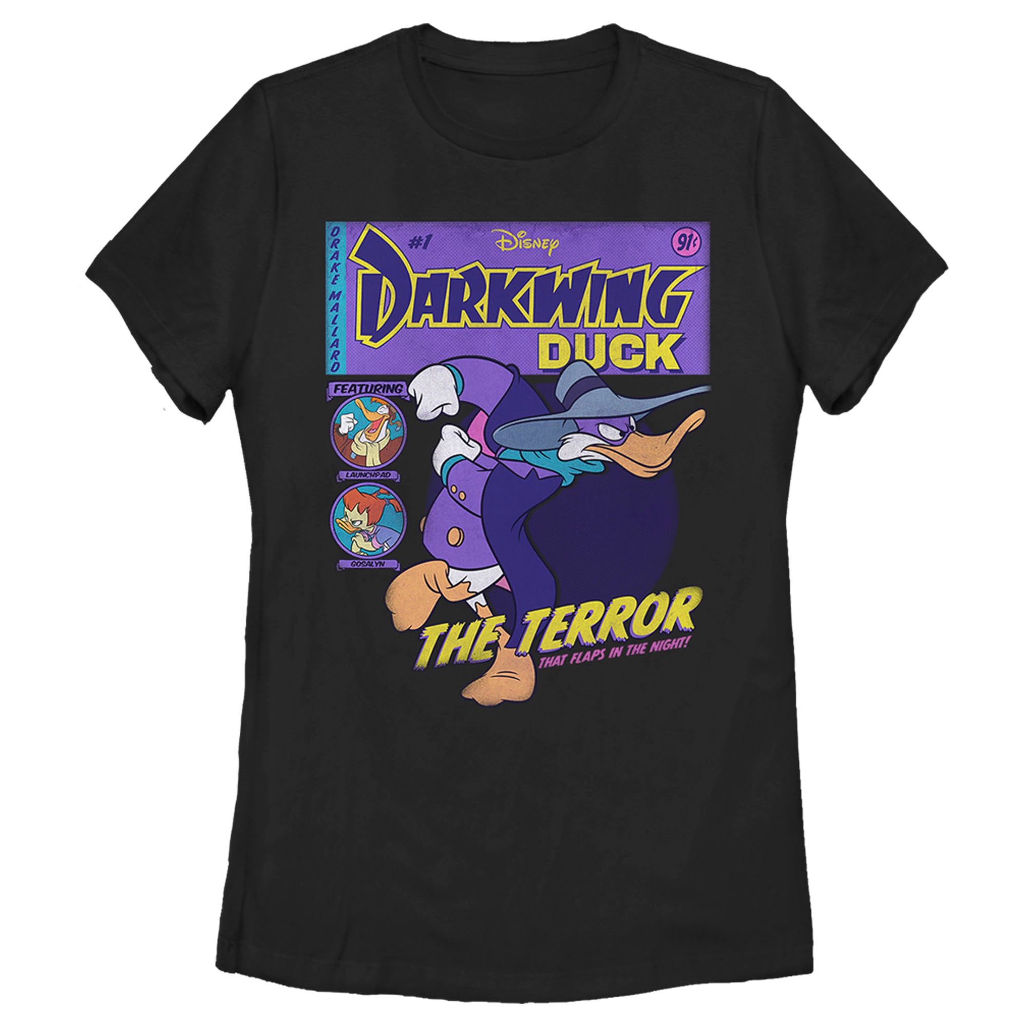 Women’S Darkwing Duck The Terror That Flaps In The Night Comic Cover T-Shirt