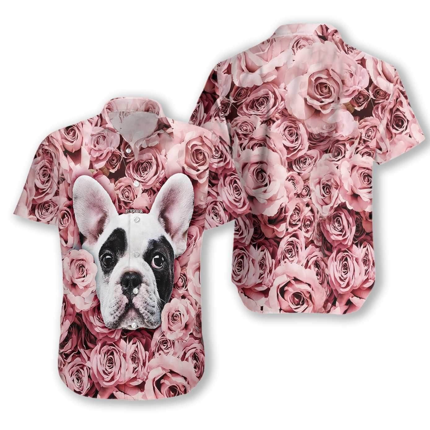 Order Personalized Dog In The Rose Hawaii Aloha Shirts Ha99000