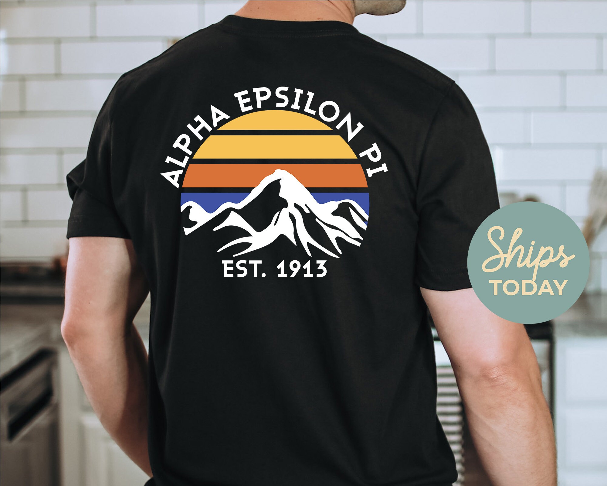 Alpha Epsilon Pi White Mountains Fraternity T-shirt | AEPi Greek Apparel | Fraternity Shirt | Custom Greek Apparel | Greek Gifts _ 33284g