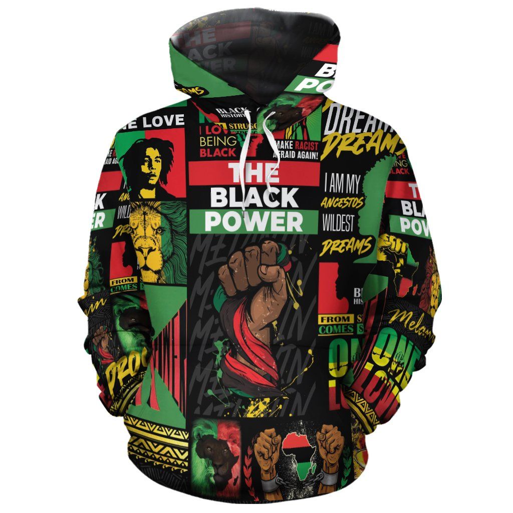 The Black Power All-Over Hoodie