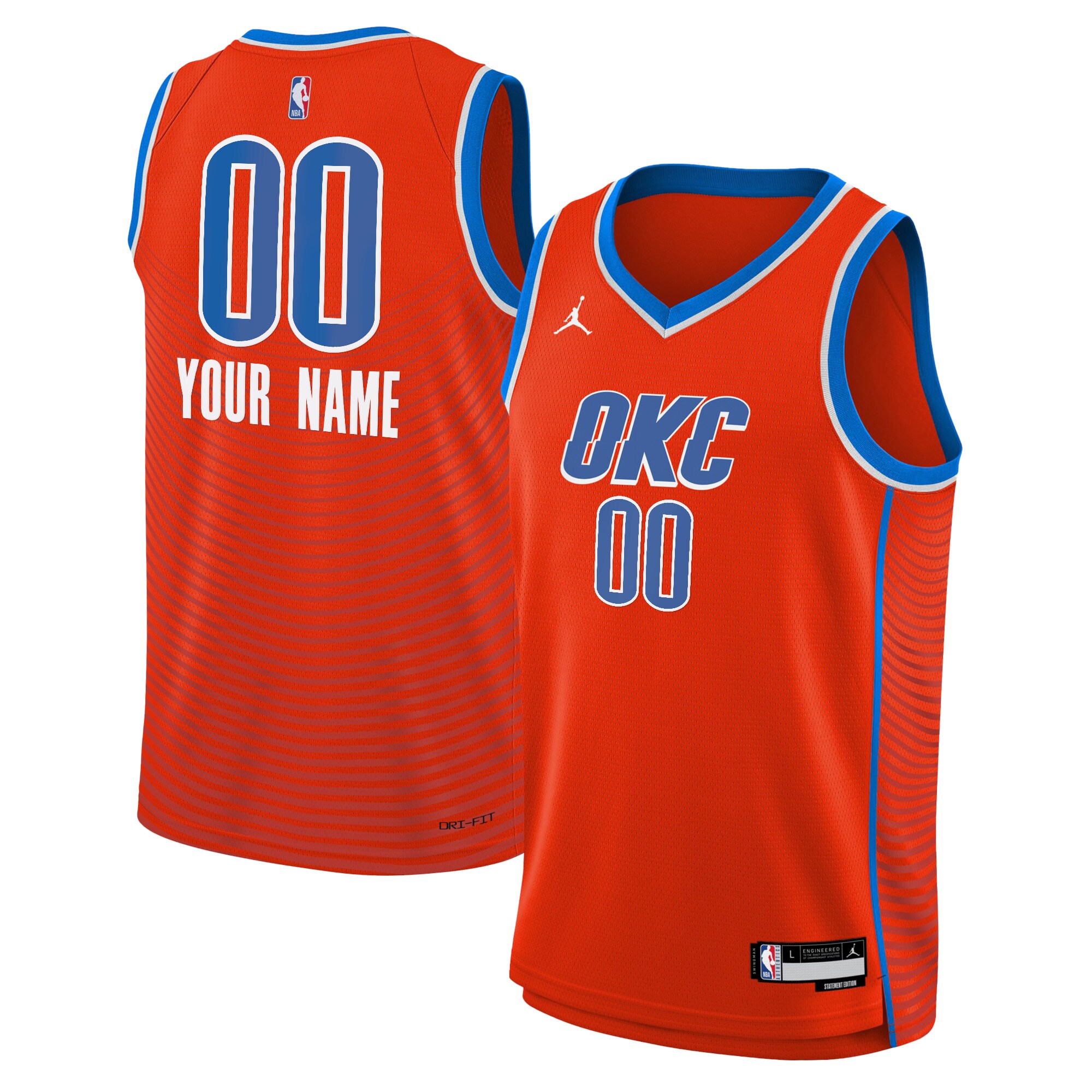 Oklahoma City Thunder Jordan Statement Swingman Jersey 22 – Custom – Youth