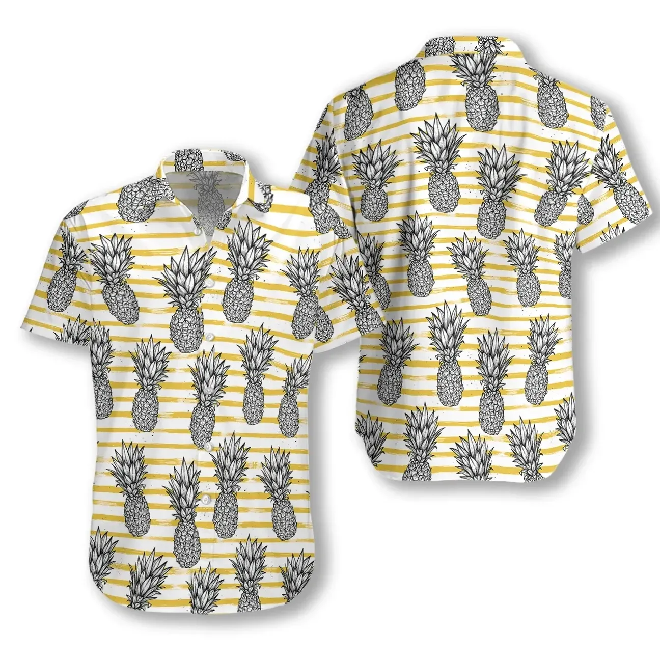 Pineapple Pattern Aloha Hawaii Shirts For Men Women Ha55885