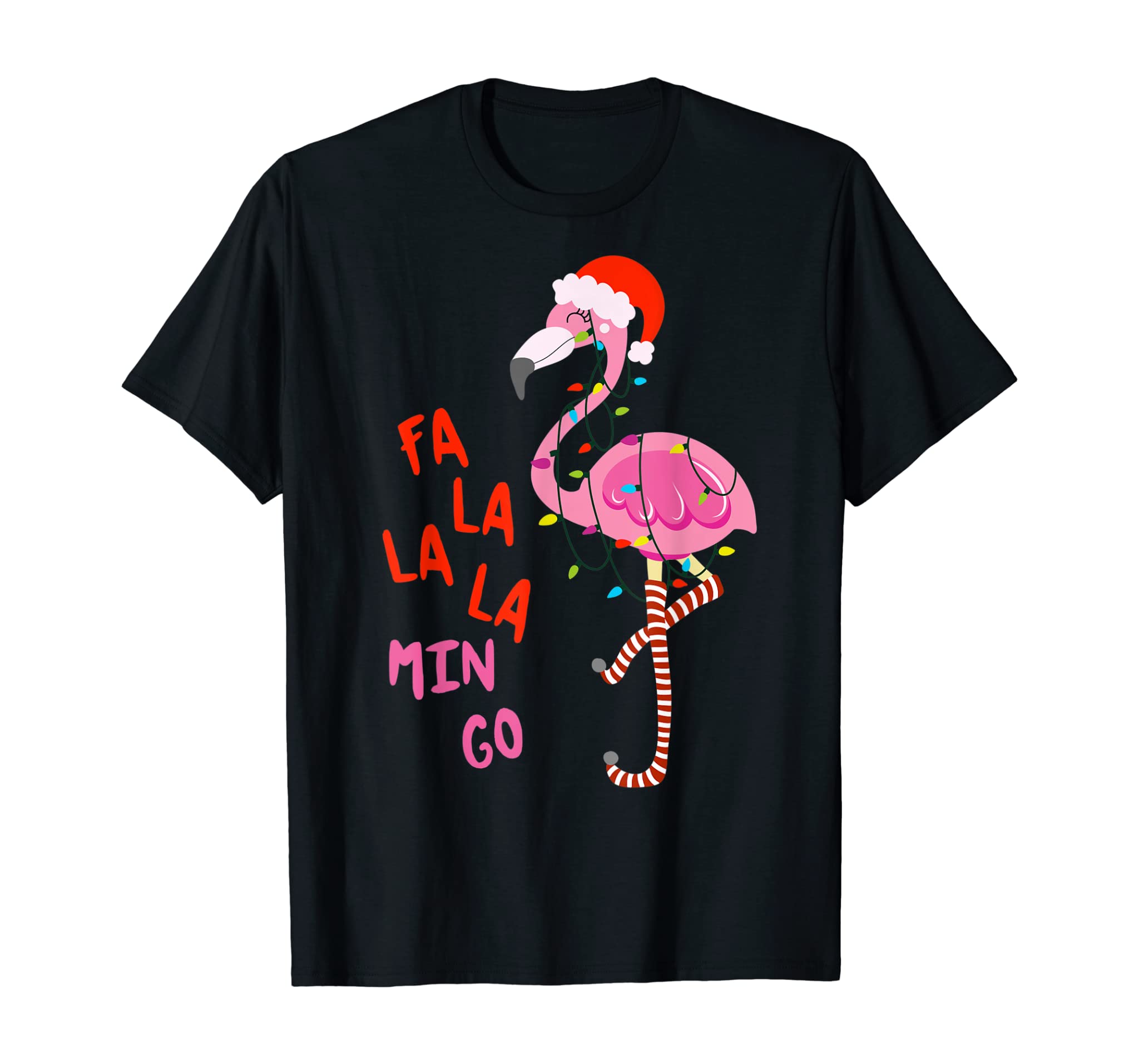 Fa La La La Mingo Flamingo For Christmas Xmas Gift T-Shirt