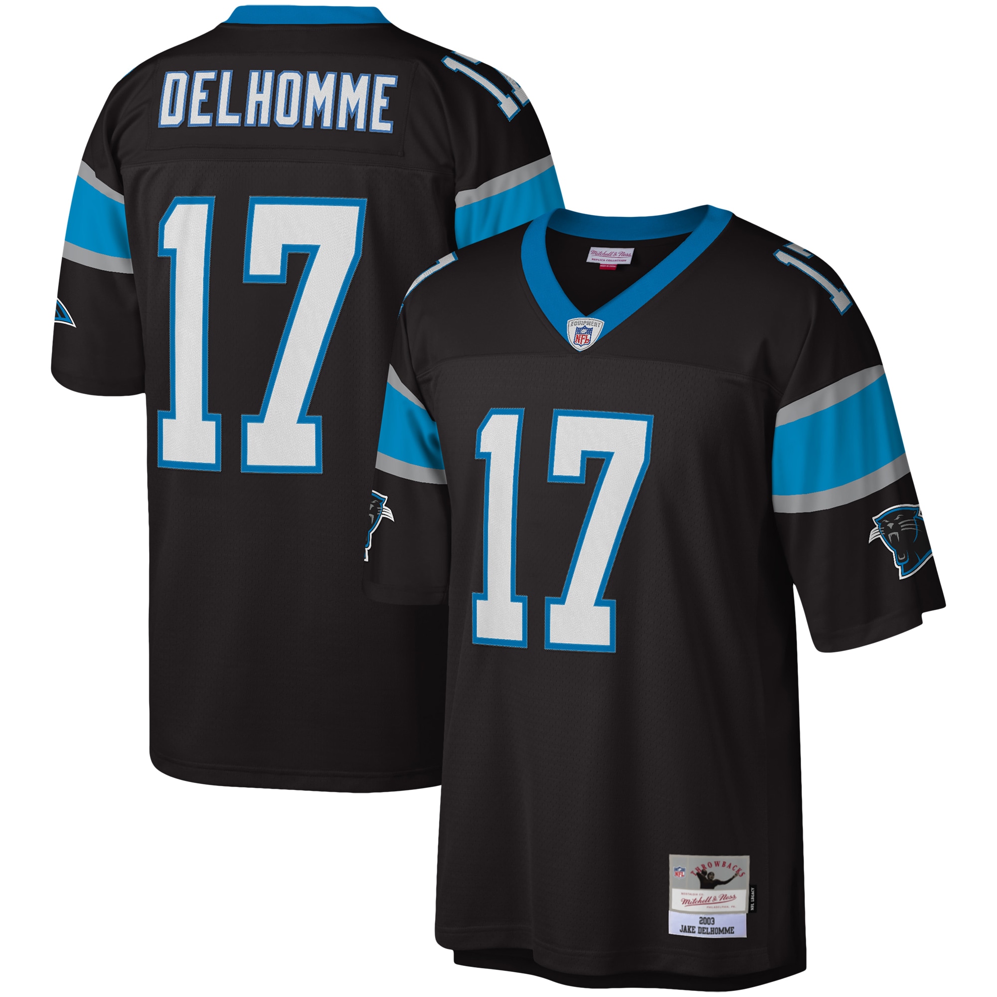 Men’s Carolina Panthers Jake Delhomme Mitchell & Ness Black Legacy Jersey