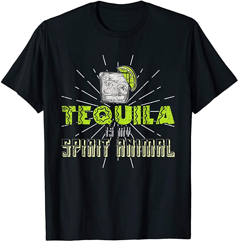 Tequila Spirit Animal Mexican Party Funny Cinco De Mayo T-Shirt