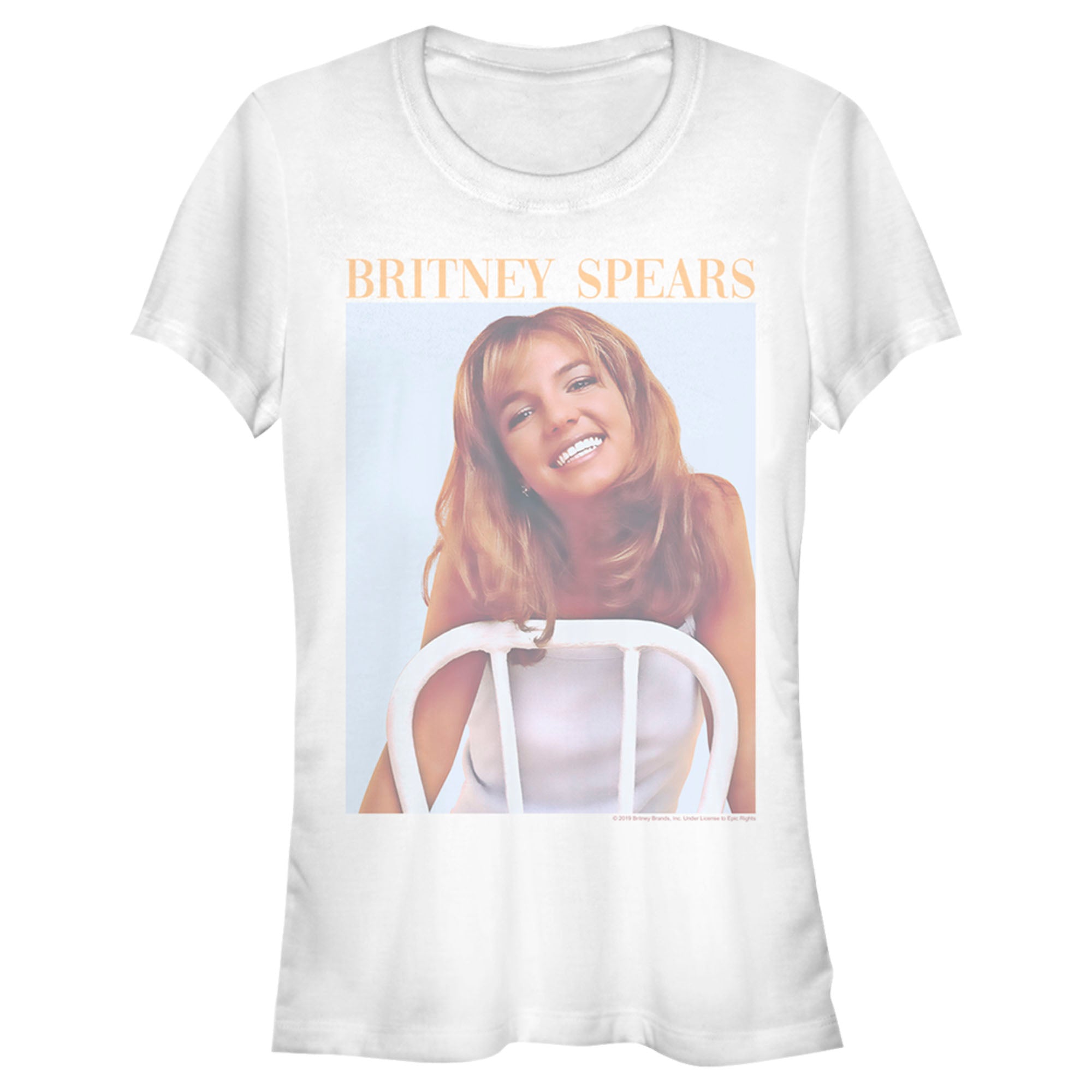 Britney Spears Junior’S Faded Smile Poster  T-Shirt