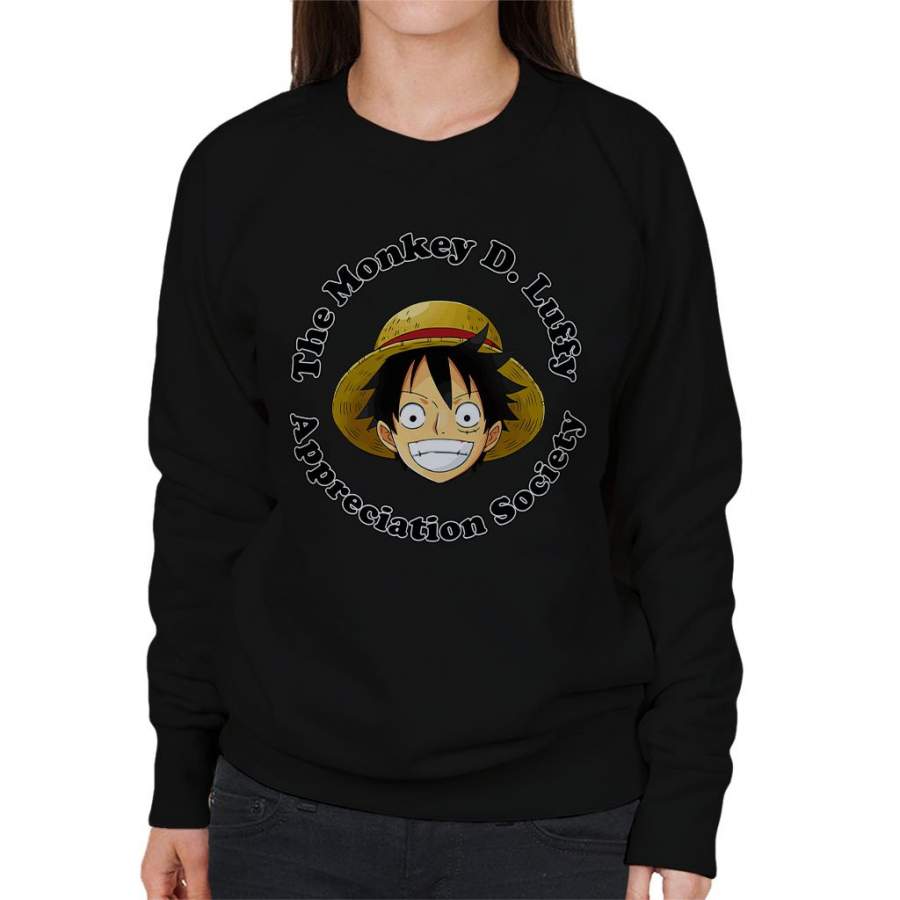 The Monkey D Luffy Appreciation Society One Piece Women’s Sweatshirt