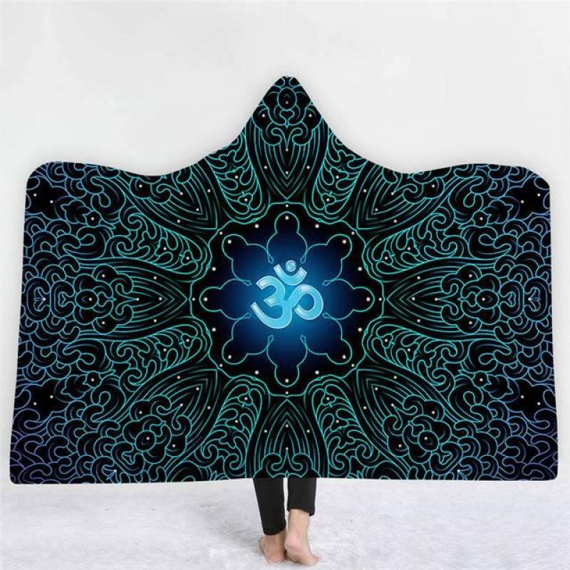 3D Hooded Blankets Yoga