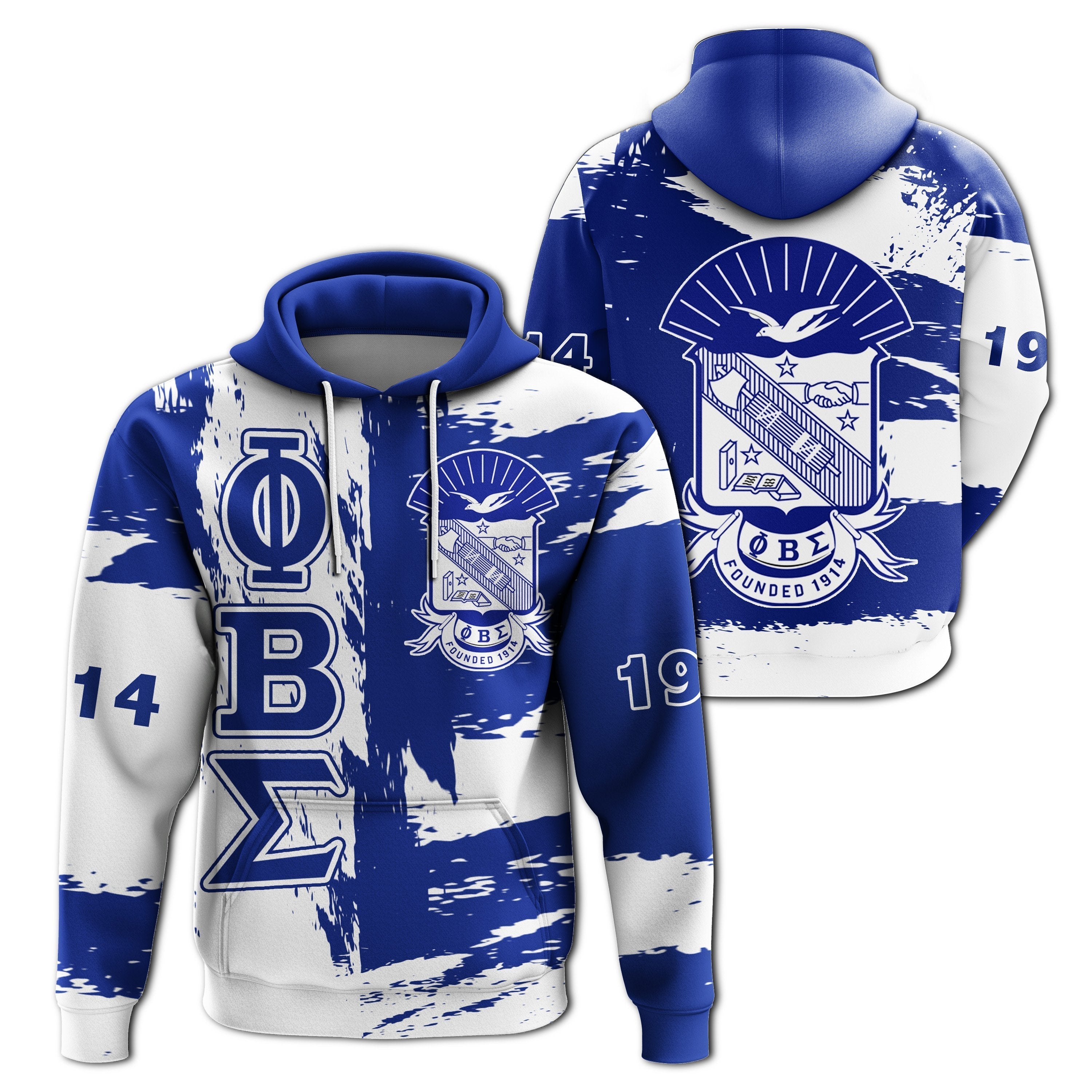 Wonderprint Hoodie – Phi Beta Sigma Hoodie – Note Style