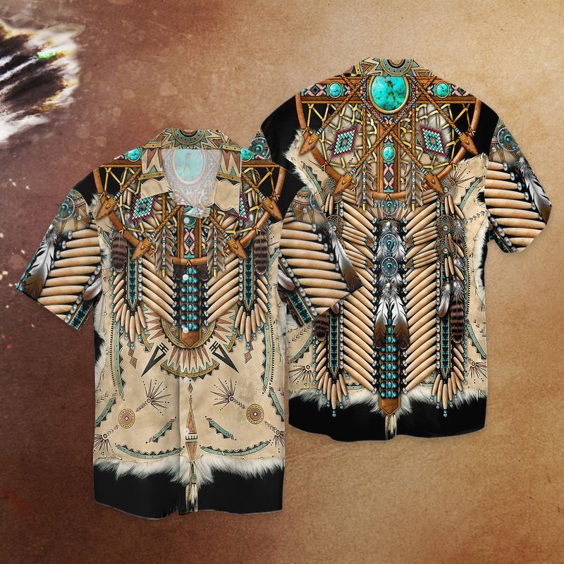 Native America For Men And Women Graphic Print Short Sleeve Hawaii Casual Shirt Ha71660