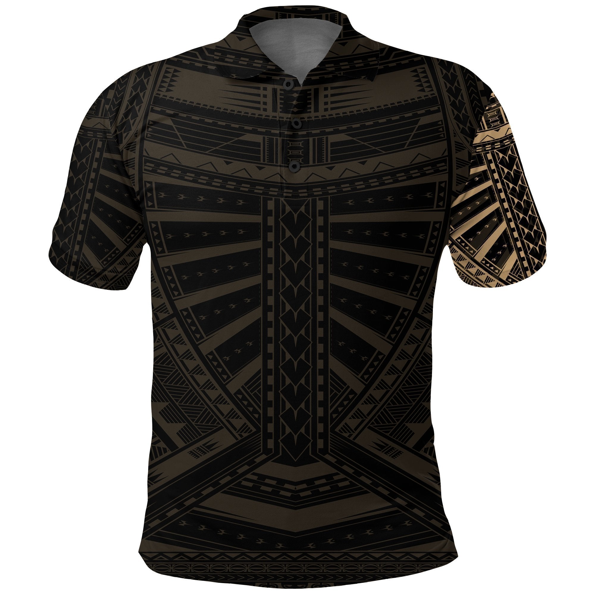 New Zealand Polo Shirt, Maori Samoan Polynesian Tattoo Golf Shirt ...