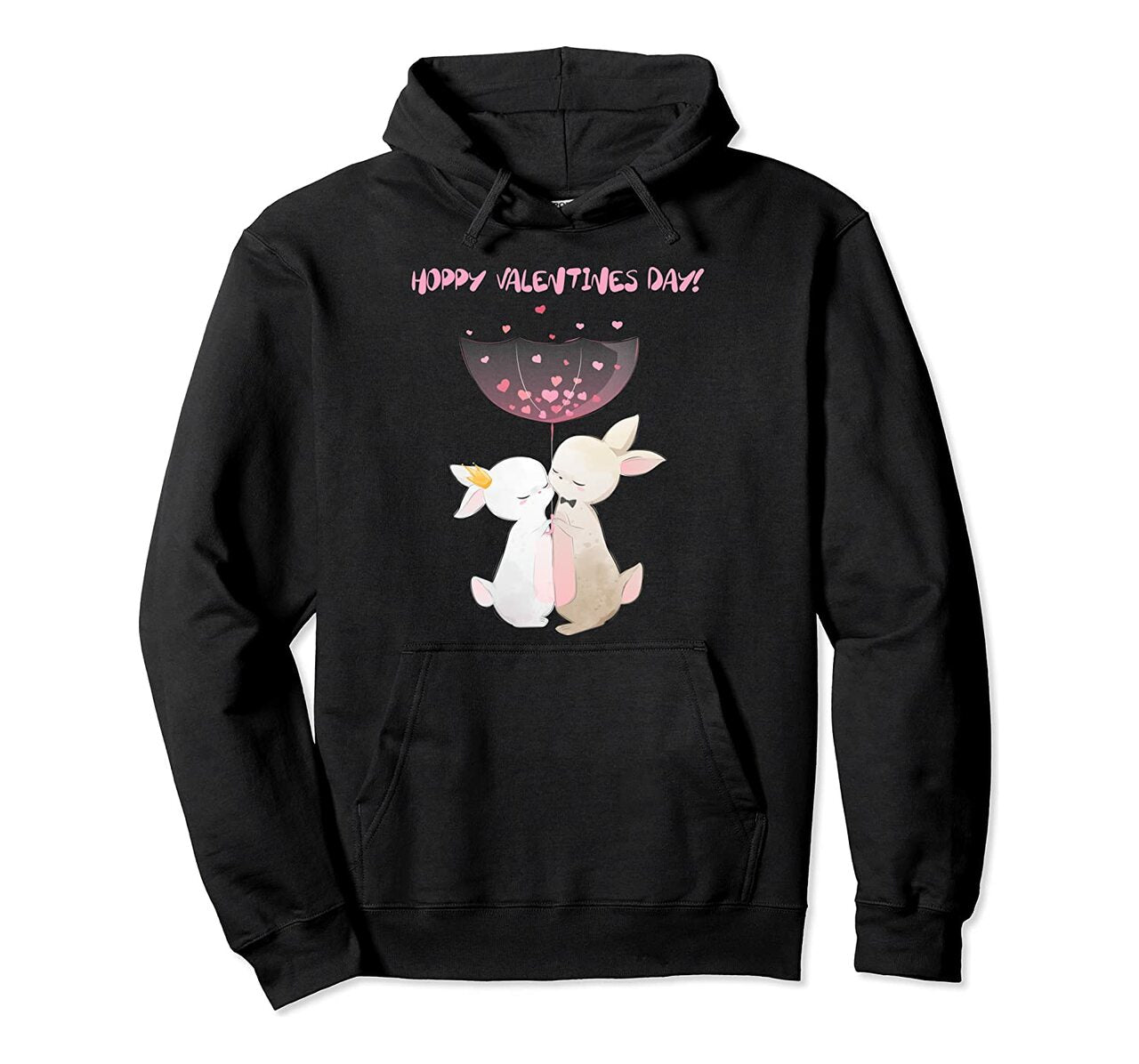 Cute Little Rabbits In Love Tee Hoppy Valentines Day Gift Pullover Hoodie T Shirt, Sweatshirt,Hoodie