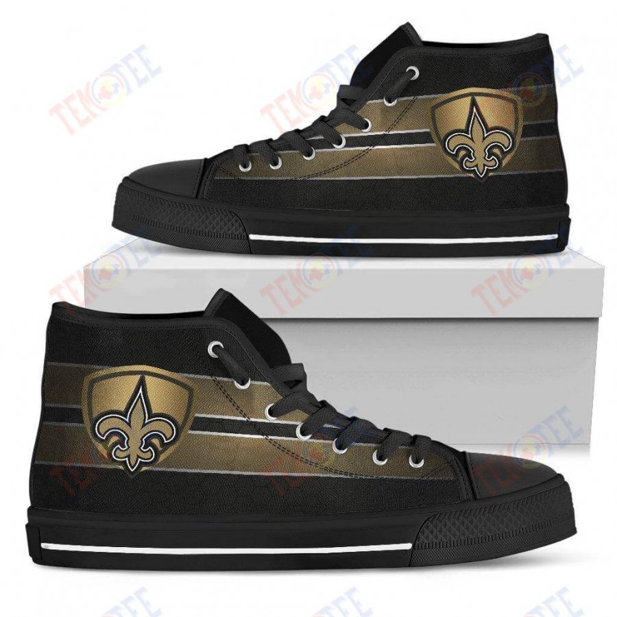 Mens Womens New Orleans Saints High Top Shoes The Shield Shoes TMT237