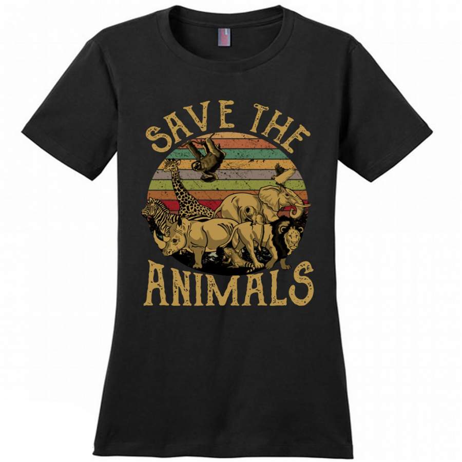 Save The Animals – District Made Women Shirt