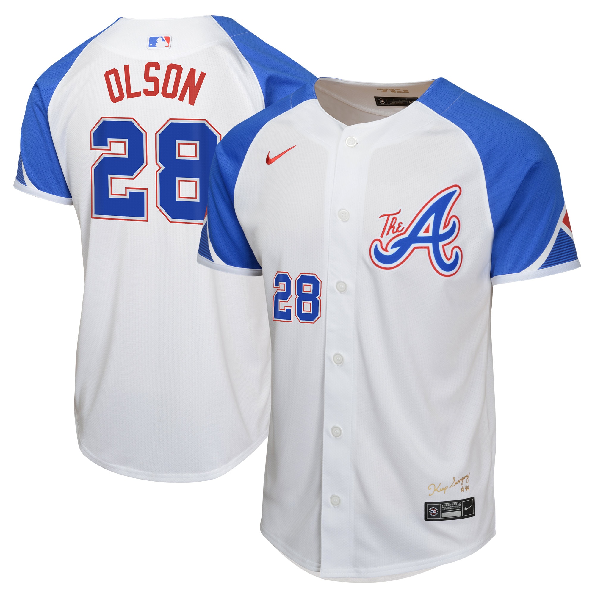 Matt Olson Atlanta Braves Youth City Connect Limited Player Jersey – White