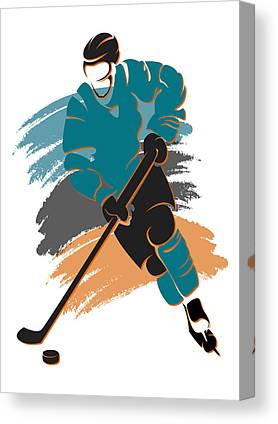 Sharks Shadow Player2 Joe Hamilton Canvas Print