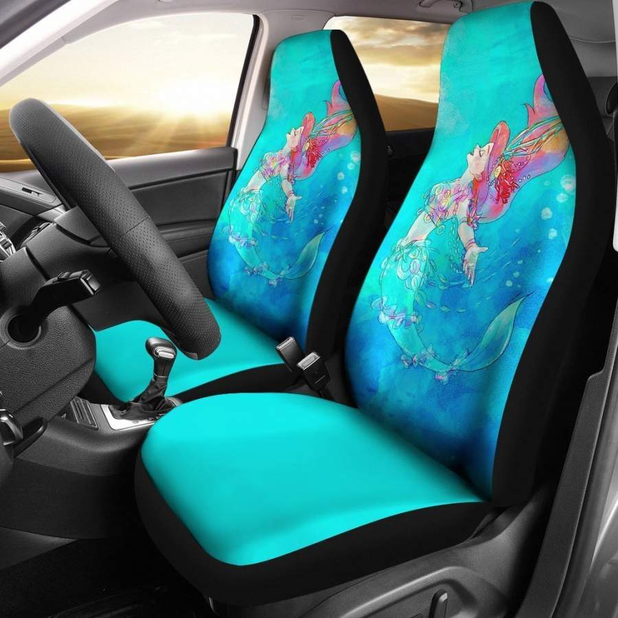 Ariel Mermaid Swiming Car Seat Covers