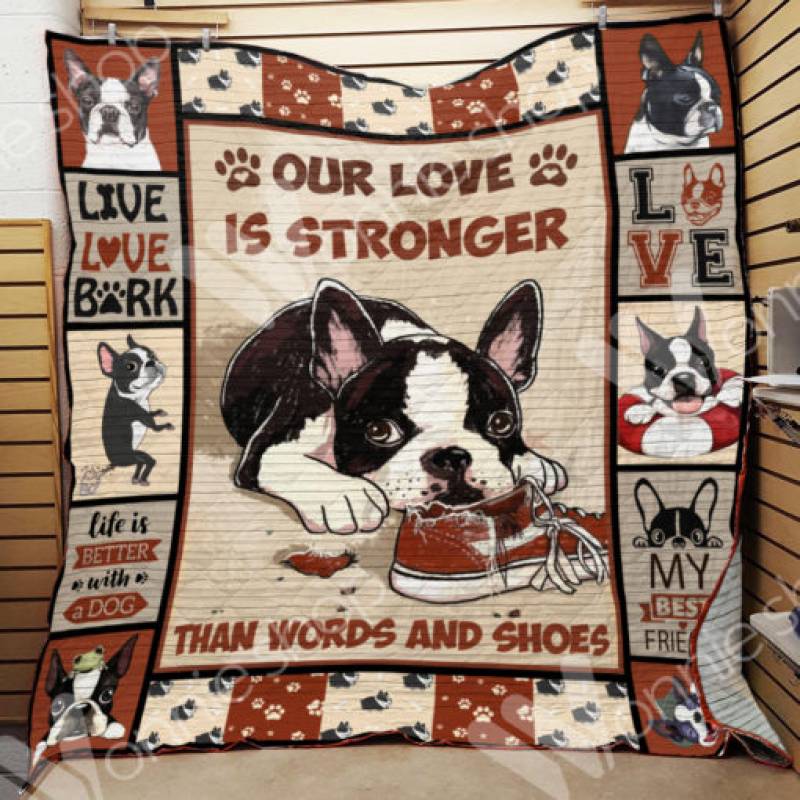 Boston Terrier Dog Blanket DCB1302 90O35