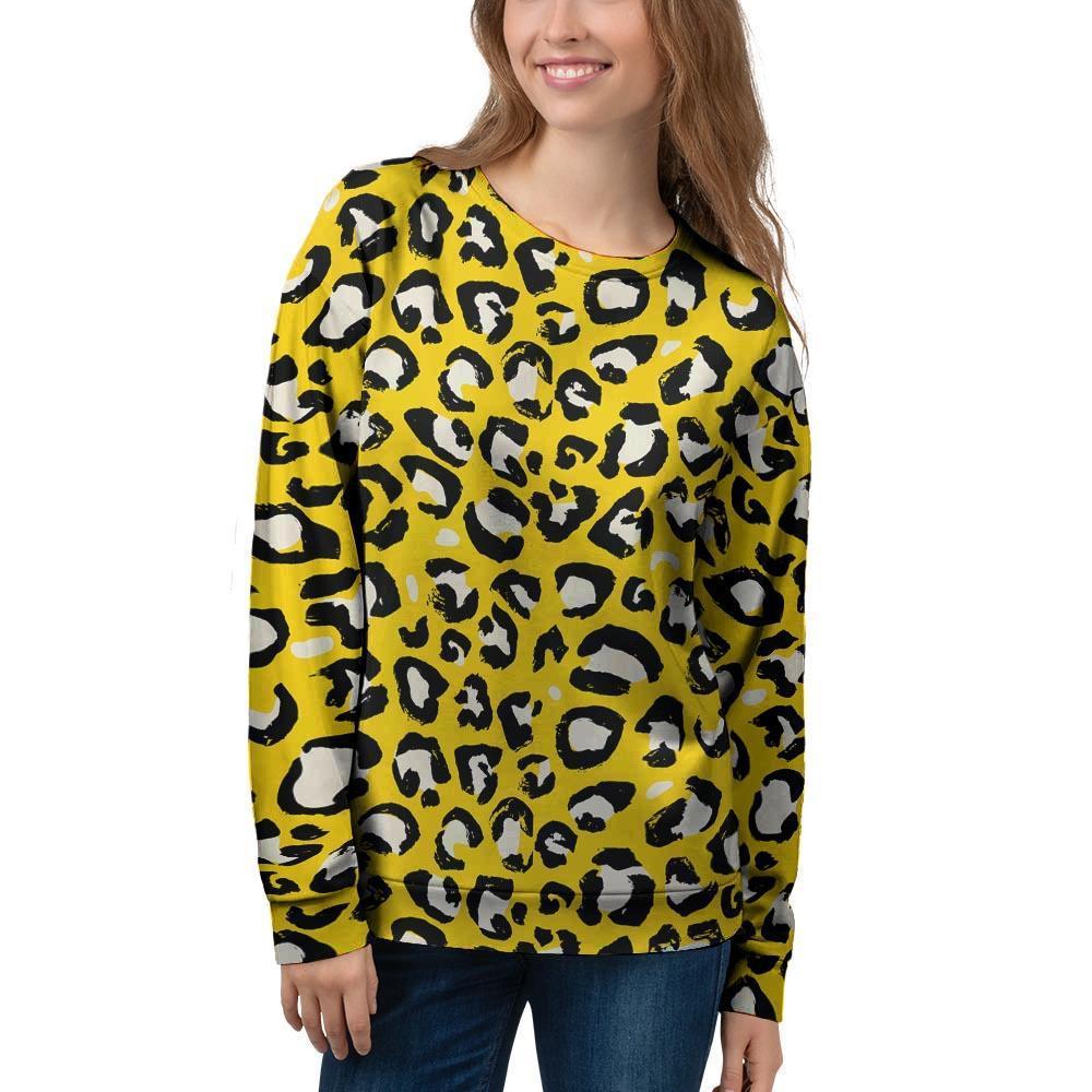 Yellow Leopard Women’S Sweatshirt