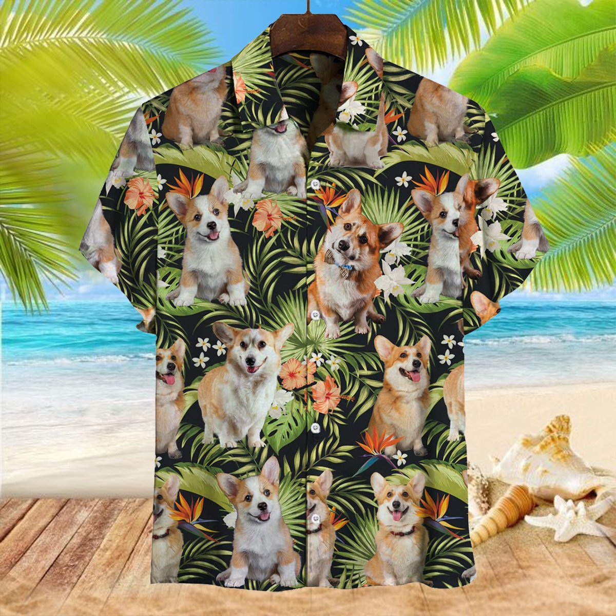 Welsh Corgi Hawaii Shirt Ha77569