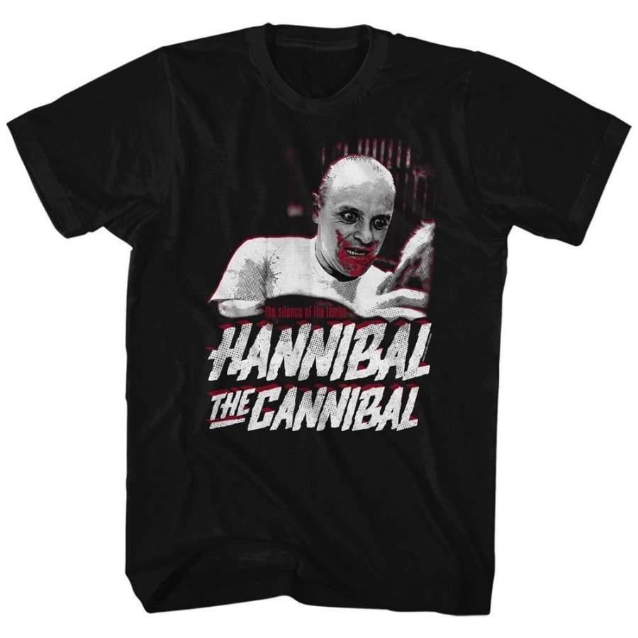 Silence Of The Lambs Horror Film Hannibal The Cannibal Lecter Unisex Adult T-Shirt Tee Plus Size