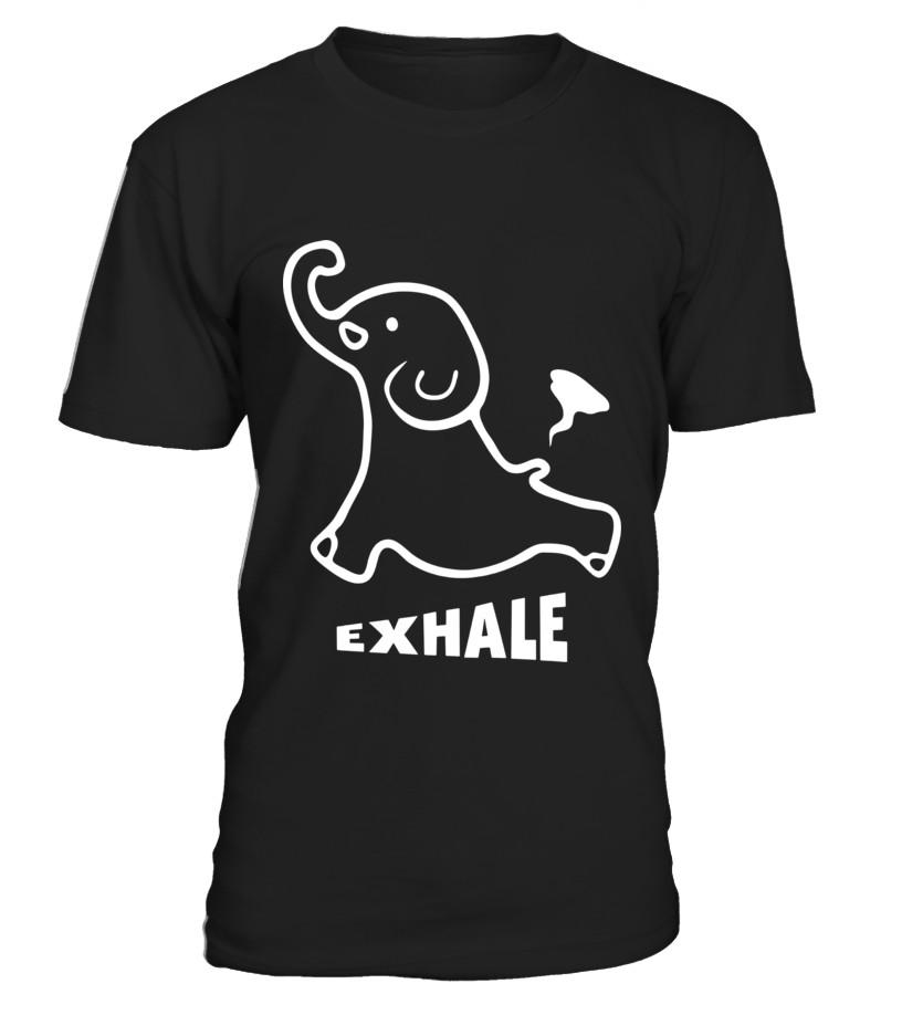 Yoga Elephant Exhale Shirt – Limited Edition T Shirts C-4Lbfp