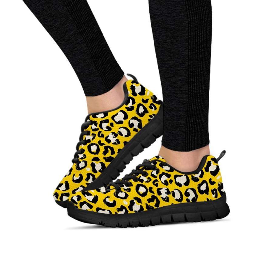 Yellow Leopard Women’s Sneakers