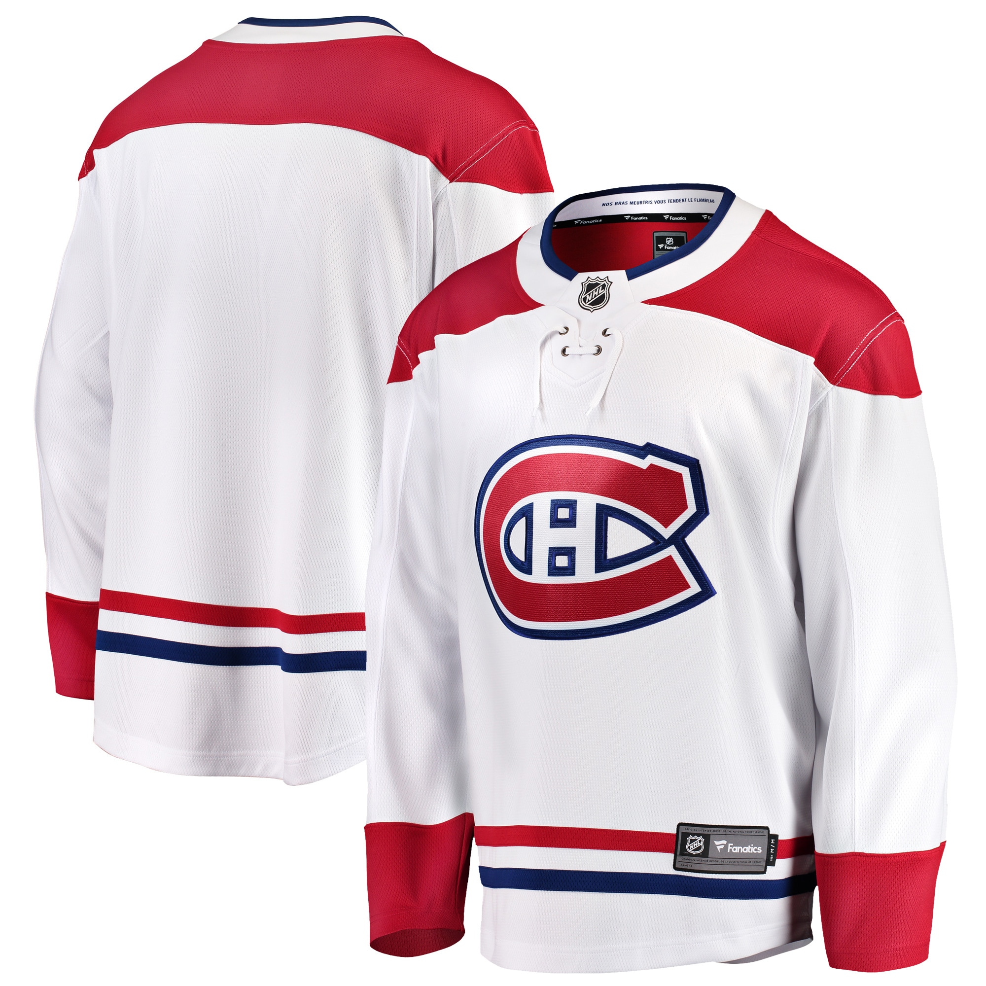 Men's Montreal Canadiens White Breakaway Away Jersey