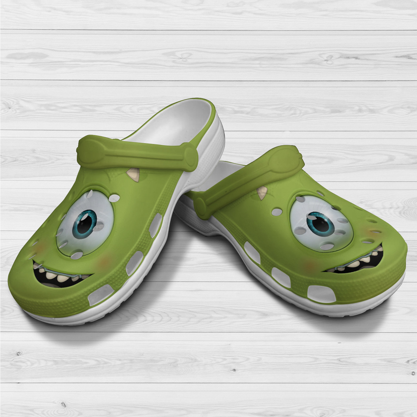 Monsters University Mike Wazowski Gift For Lover Rubber Crocs Crocband ...