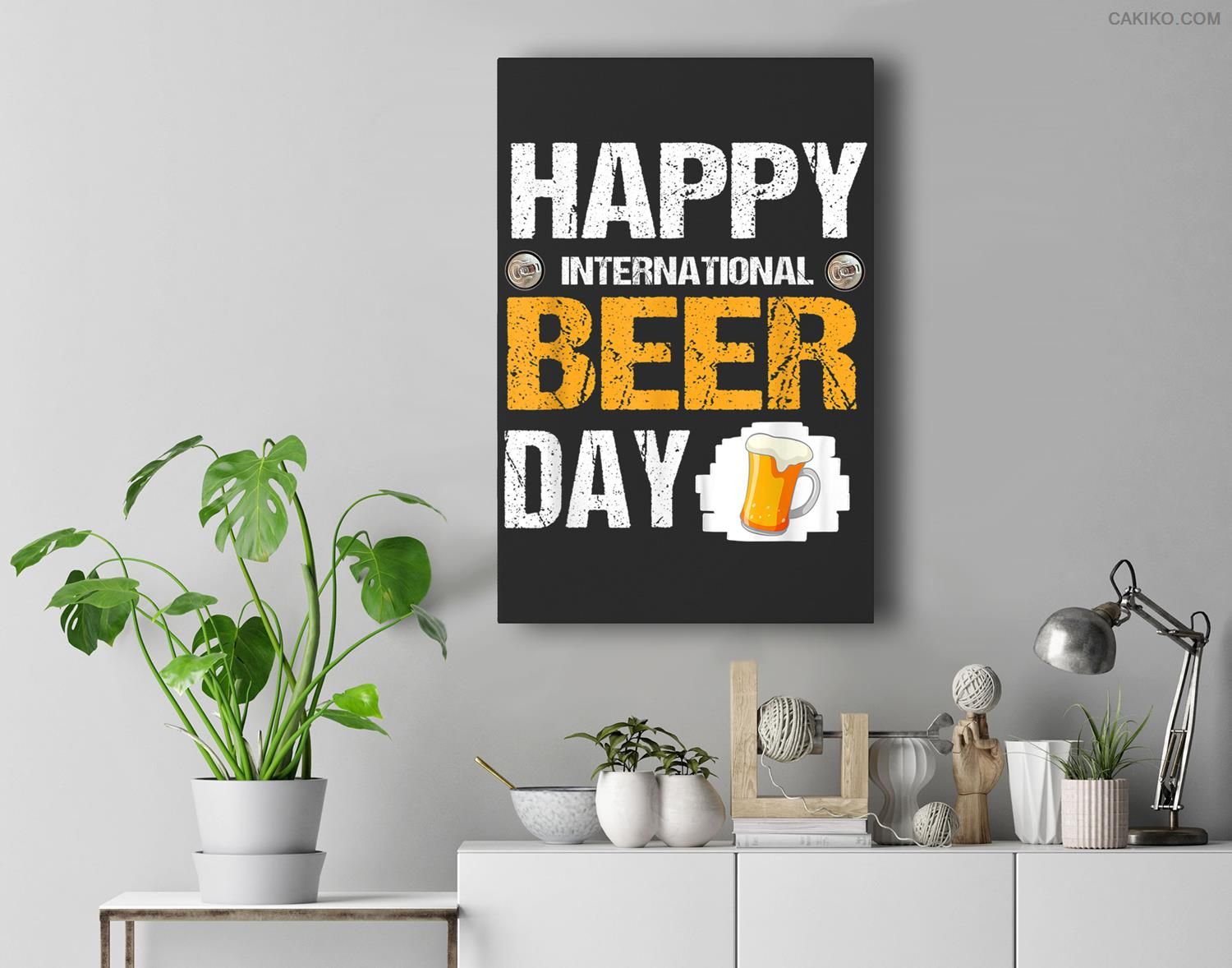 Happy International Beer Day Premium Wall Art Canvas Decor