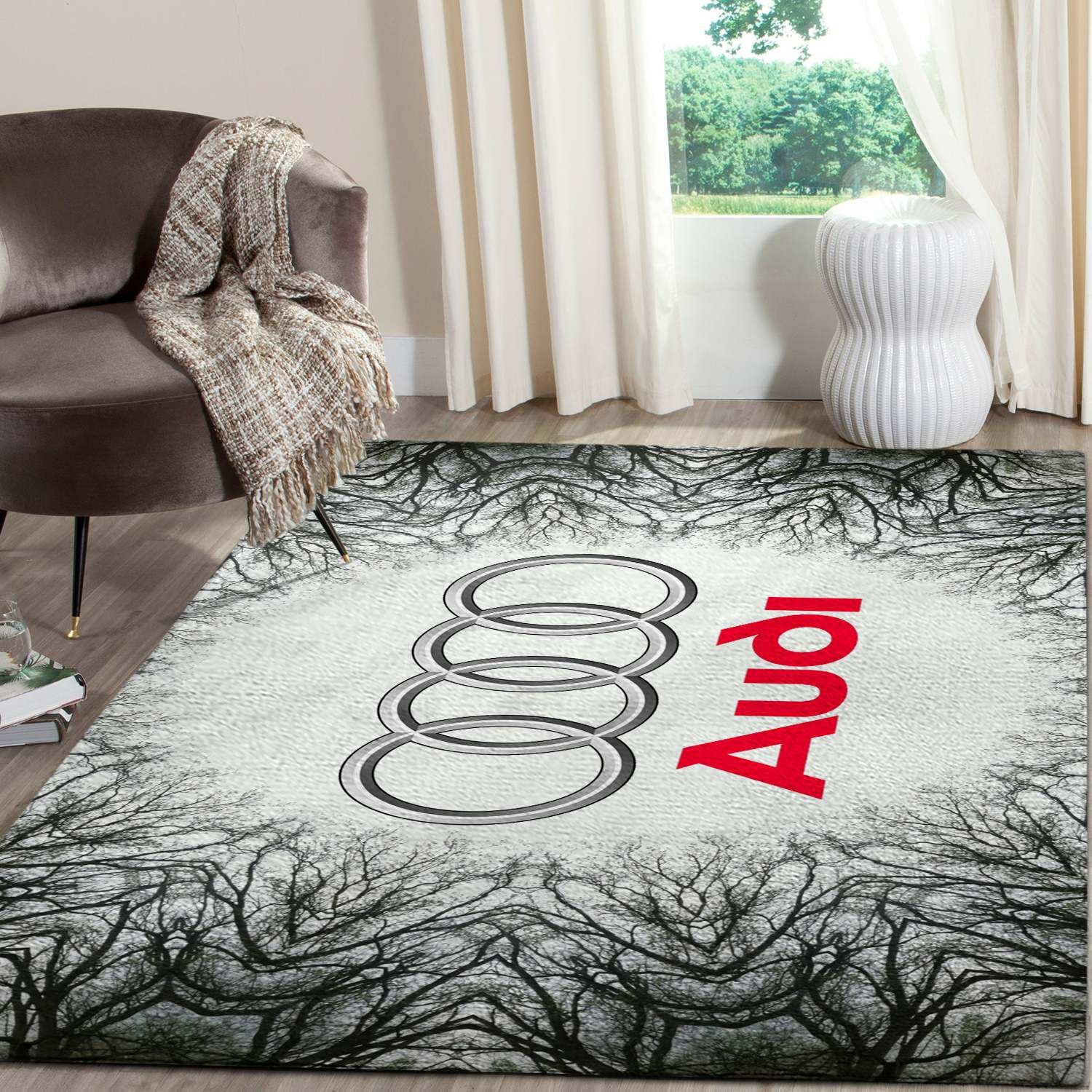 Audi Logo SuperCars Area Rugs Living Room Carpet FN131218 Local Brands Floor Decor