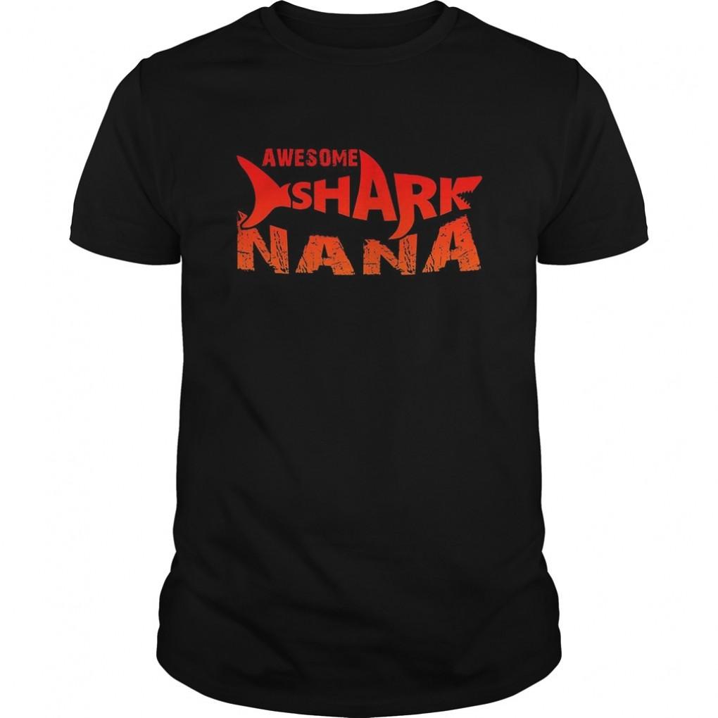 AWESOME SHARK NANA TSHIRT Guys Tee 948624786