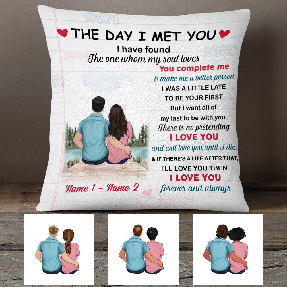 Personalized Letter To My Lover Couple Pillow Mr21 73O53 (Insert Included)