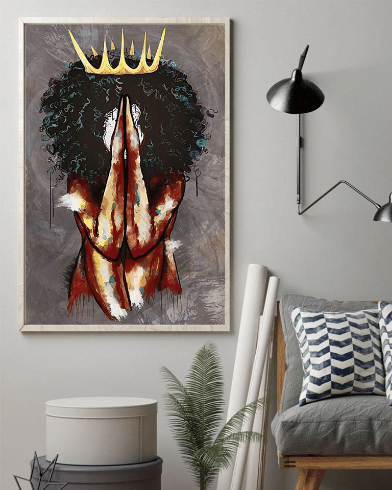 Juneteenth Freedom Day Liberation Day Black Queen  For Men And Women King Home Living Room Wall Decor Vertical Poster Canvas