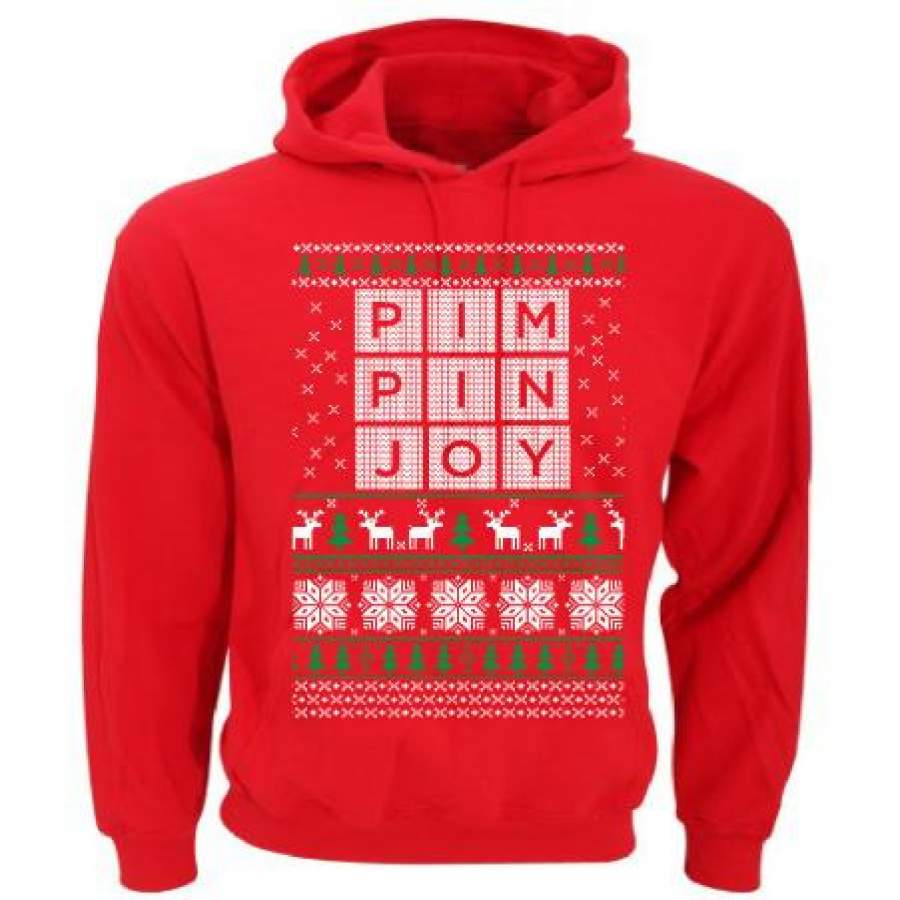 Limited Edition Christmas #PIMPINJOY Hoodie – Red
